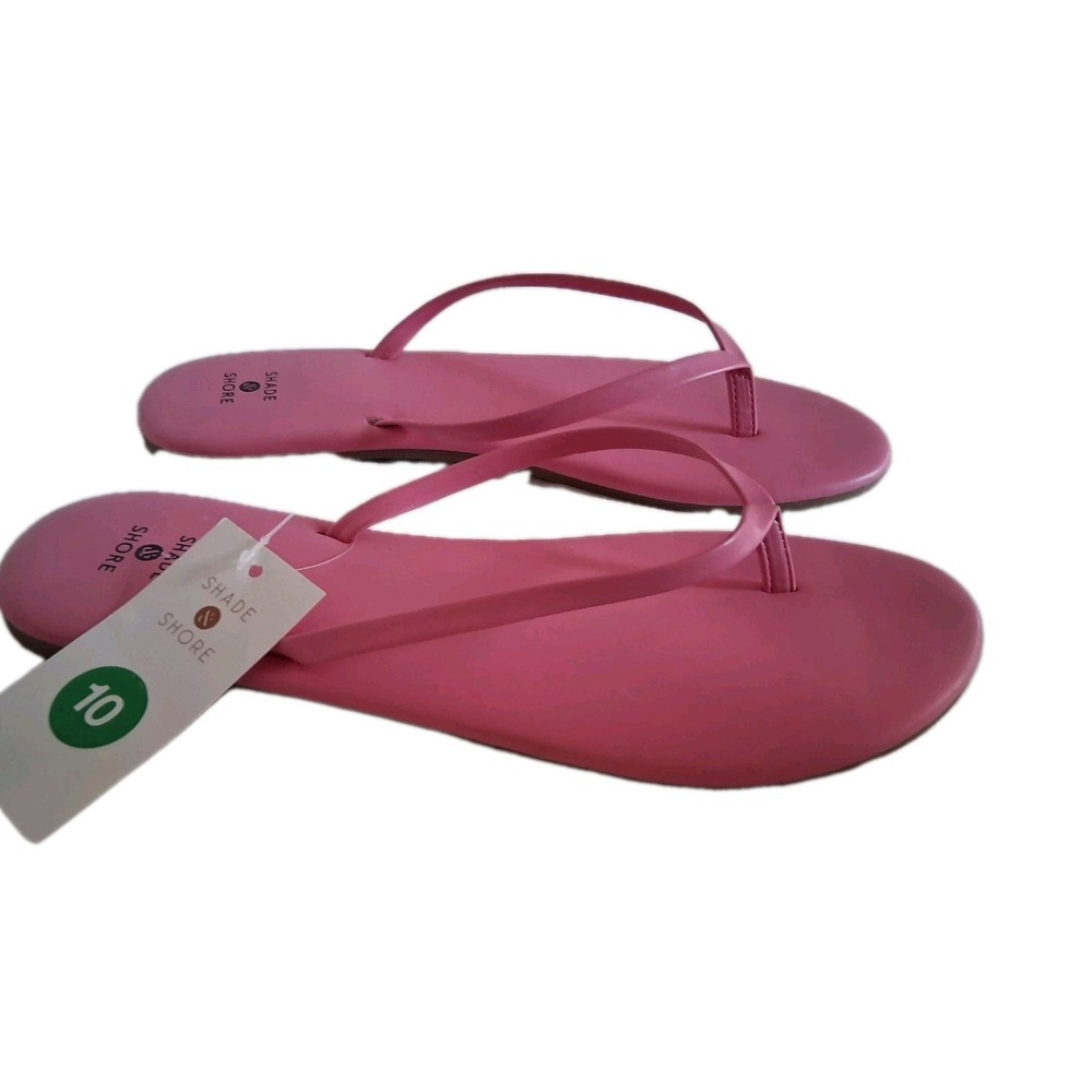 Shade & Shore Cali Pink Flip Flop Sandals Women Size‎ 10 NEW With Tags - Picture 5 of 6